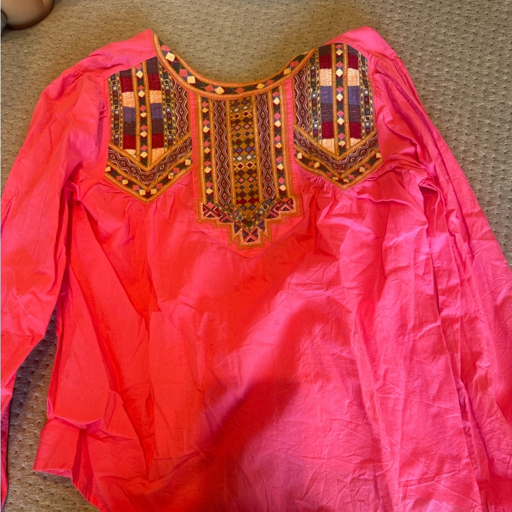Sezane Tam Blouse Fuchsia - Size 2